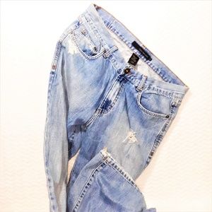 CALVIN KLEIN Men's DESTROYED Denim Jeans-34X32